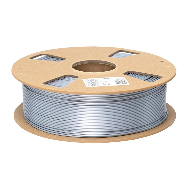 SHENGTIAN Silk Silver PLA 3D Printer Filament 1.75 mm 1 KG 2.2LB Shiny Silky Shine Purple Black Red Copper Printing Material Silky Metallic Silver - Image 2